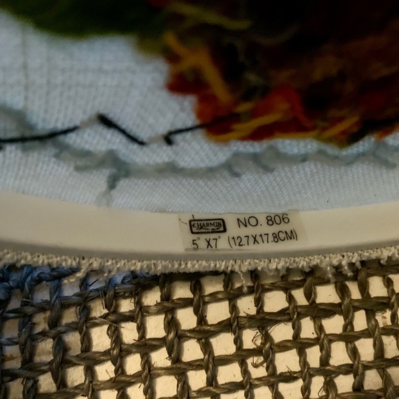 Vintage Framed Rustic Farnhouse Barn Crewel Embroidery Art Piece - Picture 6 of 6